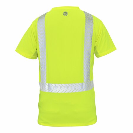 Ge HV Safety TShirt, Short Sleeve, Reflective Tape, M GS112GM